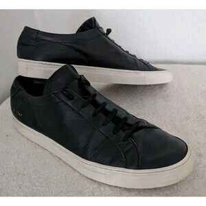 Common Projects Shoes Achilles Low 1658 Men's Size EU 46 US 13 Sneakers Black
